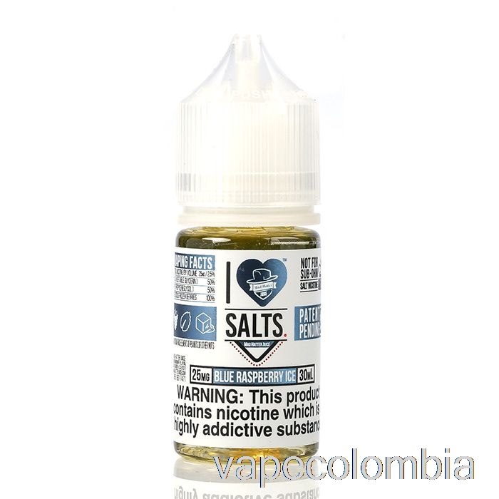 Vape Recargable Hielo Frambuesa Azul - I Love Salts - 30ml 25mg